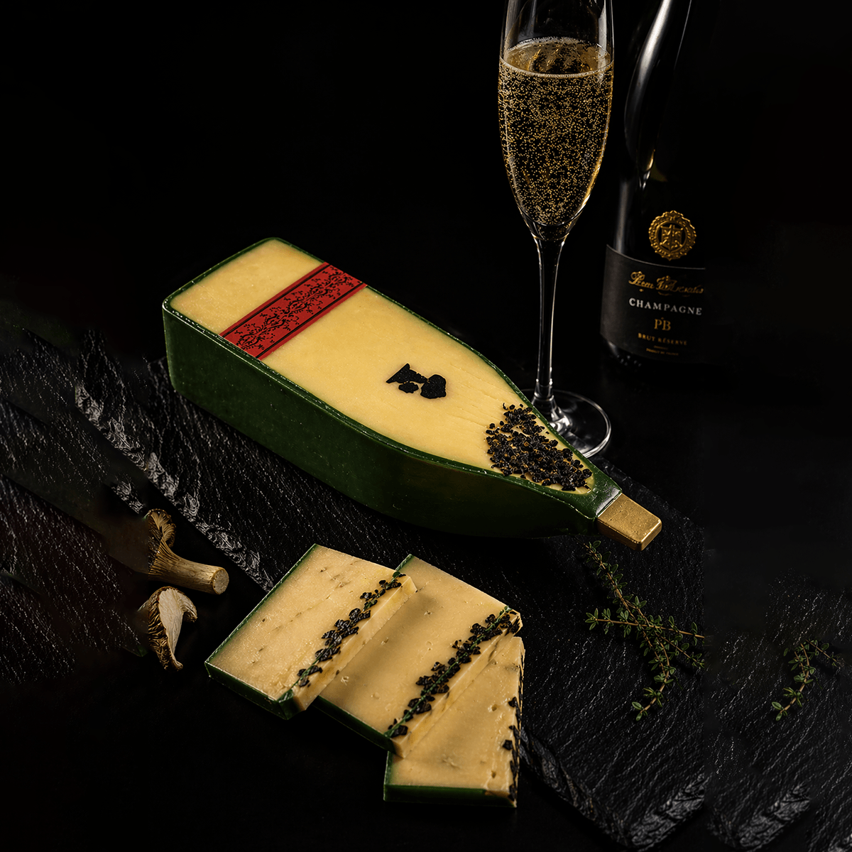 Mousse de Pato con Setas y Champán